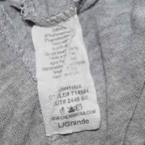 CHERISH Tiered Sleeveless Gray Tank Womens Large - Picture 3 of 4